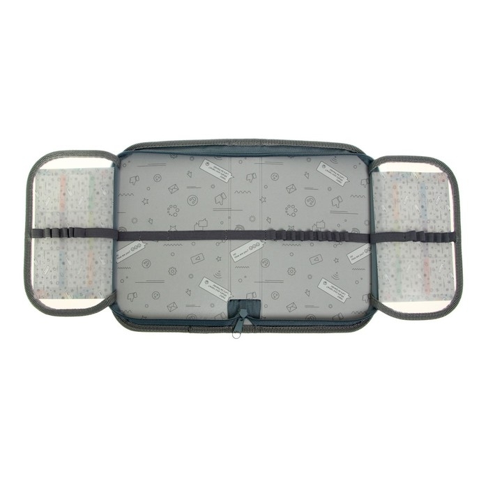 Пенал 1 секция, 130 х 210 х 40 мм, 2 откидные планки, тканевый, Calligrata TOP, Content Пенал 1 секция, 130 х 210 х 40 мм, 2 откидные планки, тканевый, Calligrata TOP, Content "Акула"