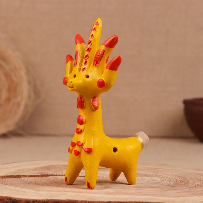 Абашевская игрушка  Абашевская игрушка "Олень-солнце", 15x7x15 см, Кукушкин И.И.