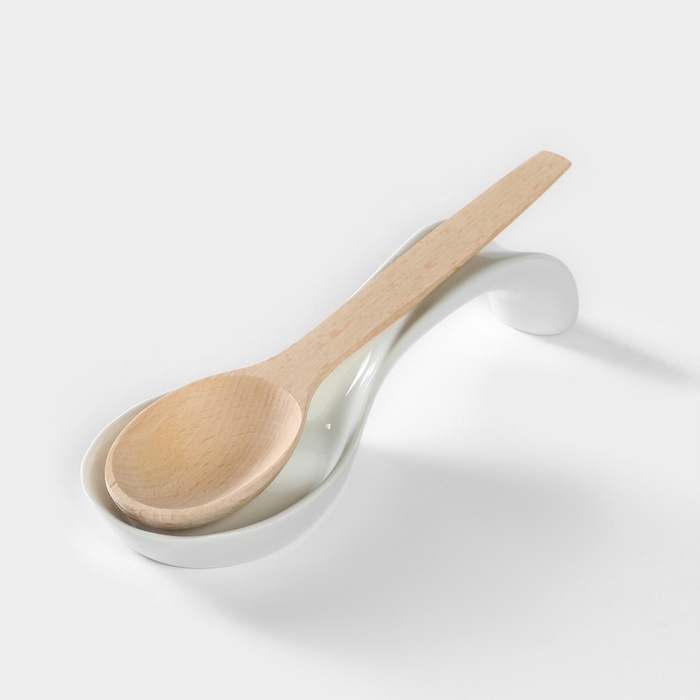 Подставка фарфоровая под ложку «Белье», 20 см Подставка фарфоровая под ложку «Белье», 20 см