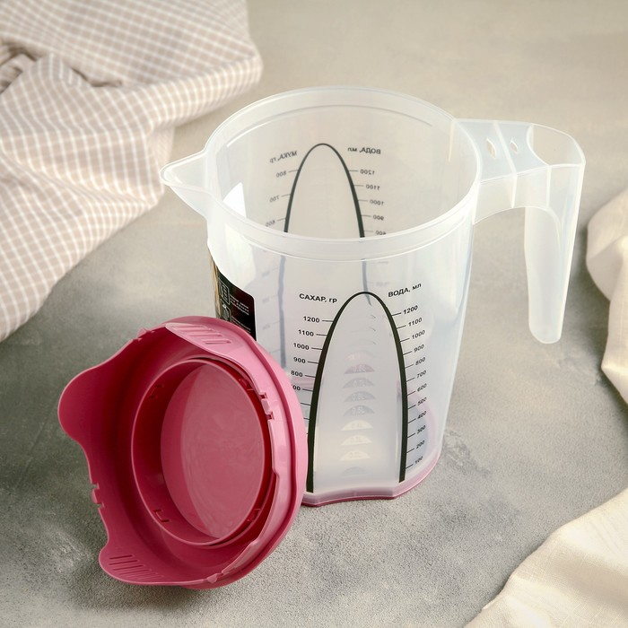 Ёмкость для блендера мерная, 1,5 л, цвет МИКС Ёмкость для блендера мерная, 1,5 л, цвет МИКС