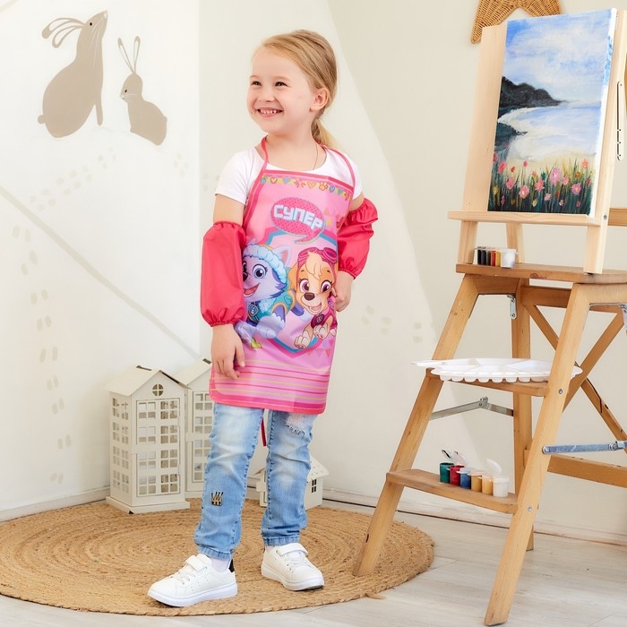 Фартук с нарукавниками детский PAW PATROL «Скай и Эверест», 49х39 см Фартук с нарукавниками детский PAW PATROL «Скай и Эверест», 49х39 см