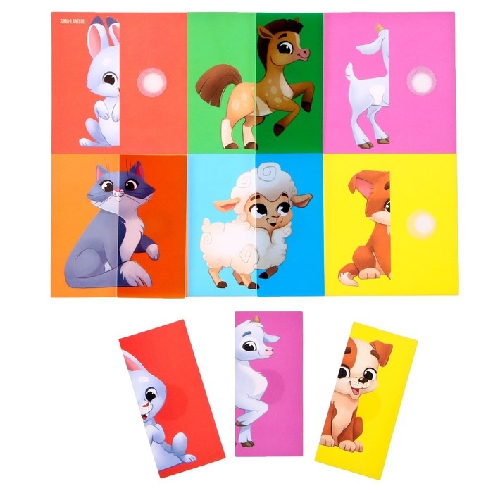 Развивающая игра на липучках «Найди половинку.Ферма» Развивающая игра на липучках «Найди половинку.Ферма»