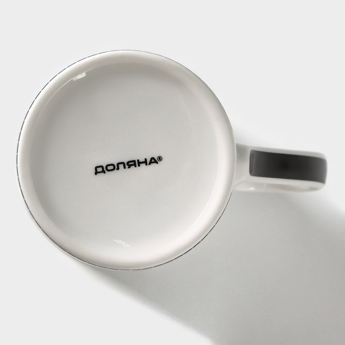 Кружка фарфоровая Доляна «Кошачьи будни», 300 мл, цвет белый Кружка фарфоровая Доляна «Кошачьи будни», 300 мл, цвет белый