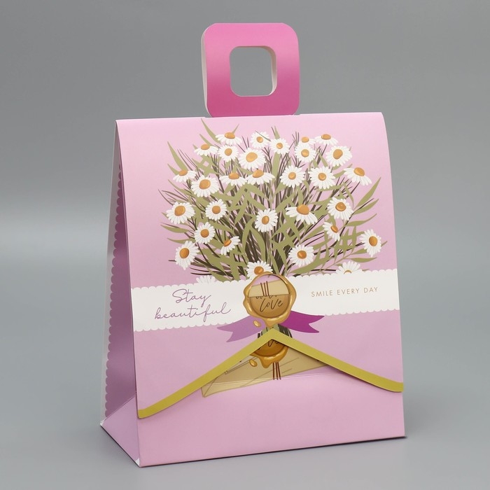 Пакет подарочный с формовым клапаном, упаковка, «Вдохновляй», 23 х 27 х 11.5 см Пакет подарочный с формовым клапаном, упаковка, «Вдохновляй», 23 х 27 х 11.5 см