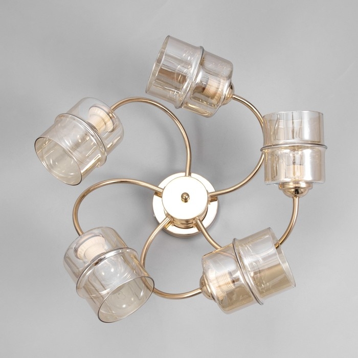 Люстра Люстра "Фокс" 5хЕ27 40Вт золото 58х58х27 см