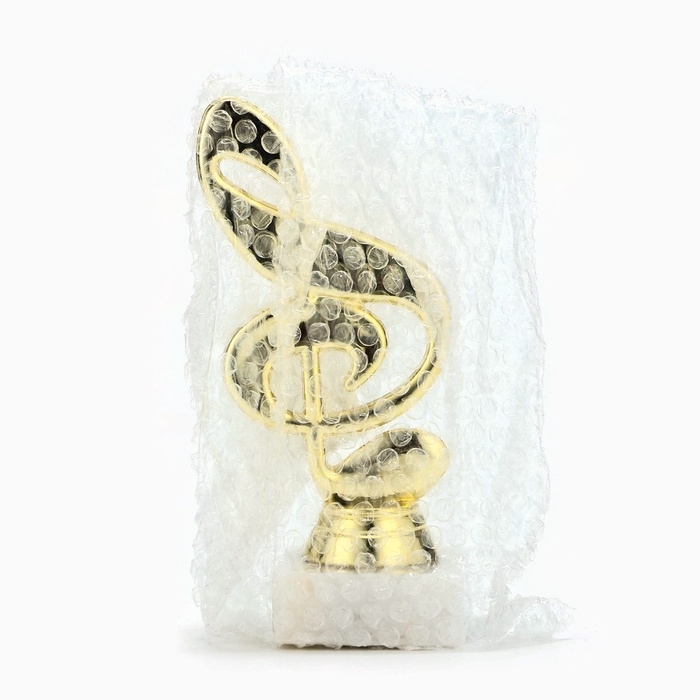 Кубок «Скрипичный ключ», наградная фигура, подставка камень белая, 14,5 х 5 х 5 см. Кубок «Скрипичный ключ», наградная фигура, подставка камень белая, 14,5 х 5 х 5 см.