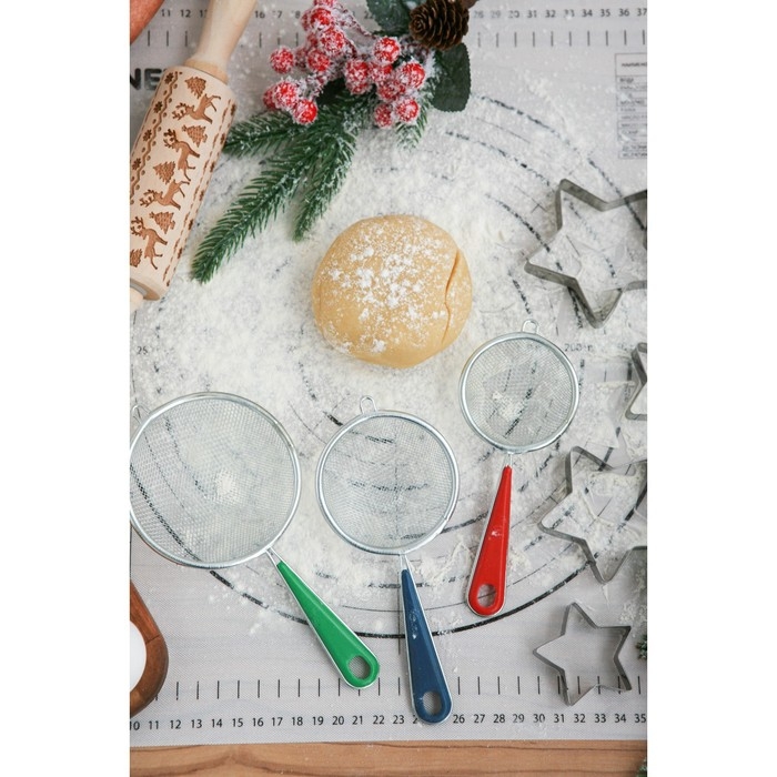 Набор сит Доляна, 3 шт, d=6/7/9 см Набор сит Доляна, 3 шт, d=6/7/9 см