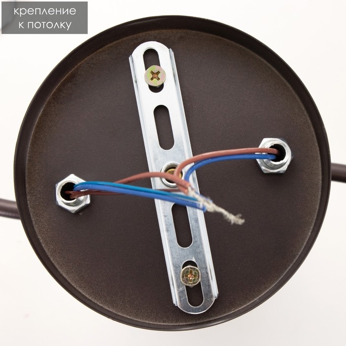 Люстра 2176/3 E27 40Вт кофе-золото 50х26х22 см BayerLux