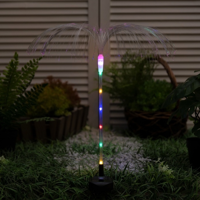 Светильник на солнечной батарее Светильник на солнечной батарее "Еврогарант", "Фонтан" 34x70 см, IP44, 6 LED, МУЛЬТИ