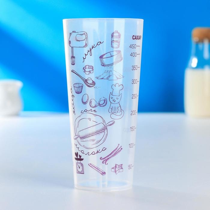 Стакан мерный «Поварёнок», 500 мл, h=16,5 см, d=8 см Стакан мерный «Поварёнок», 500 мл, h=16,5 см, d=8 см