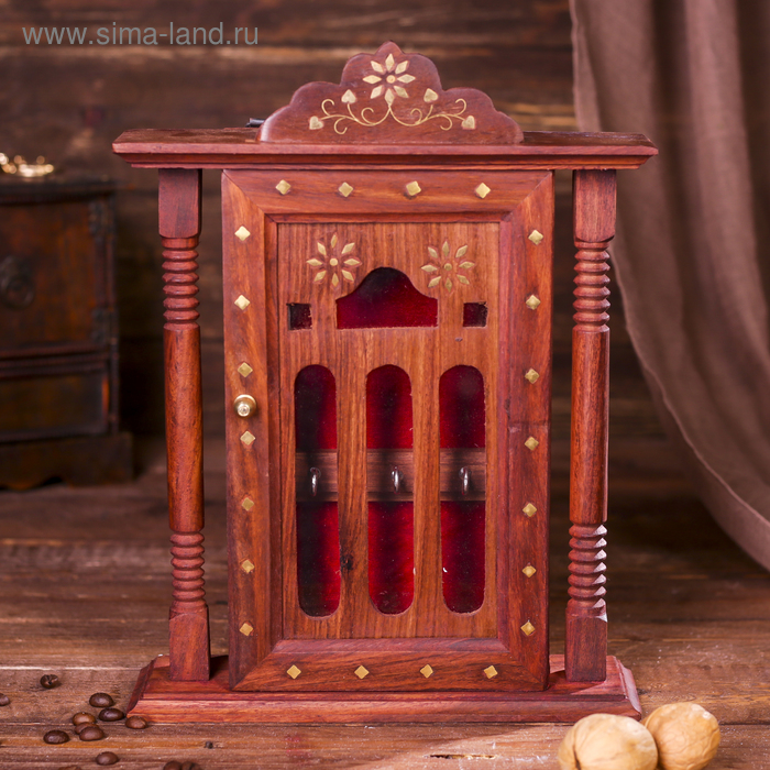 Ключница Ключница "Замок" дерево 29х22х6,5 см