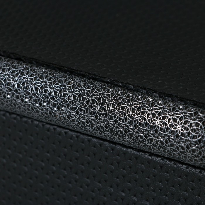 Шкатулка для украшений «Чёрный узор» экокожа, набор 2 шт. Шкатулка для украшений «Чёрный узор» экокожа, набор 2 шт.