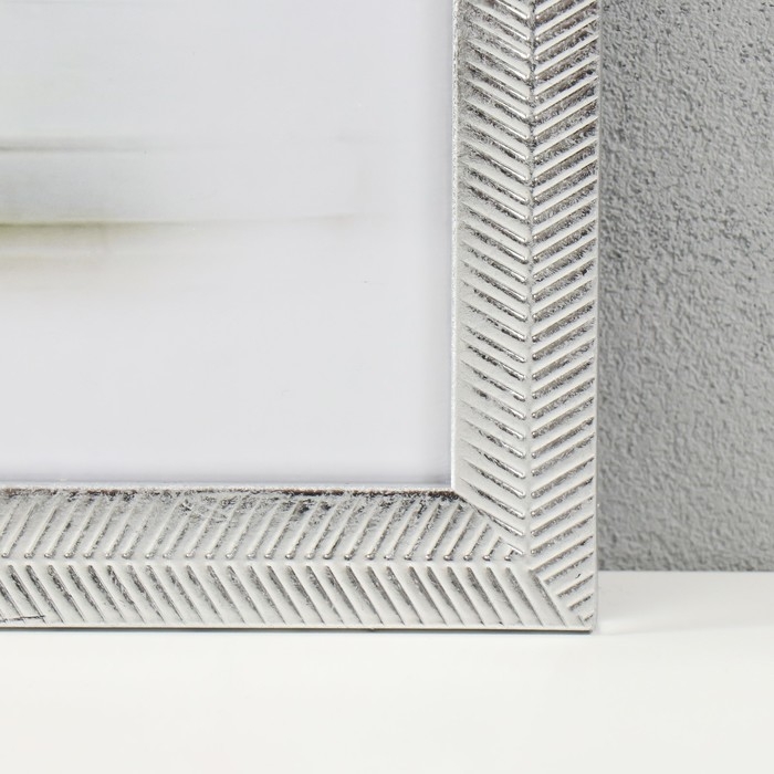 Фоторамка пластик 30х40 см Фоторамка пластик 30х40 см "Серебряный колос" 43,6х33,6х1 см