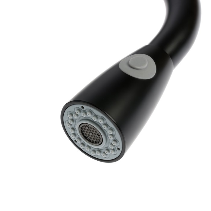 Смеситель для кухни ZEIN Z2571, нержавеющая сталь, с выдвижной лейкой, 2 режима, черный Смеситель для кухни ZEIN Z2571, нержавеющая сталь, с выдвижной лейкой, 2 режима, черный