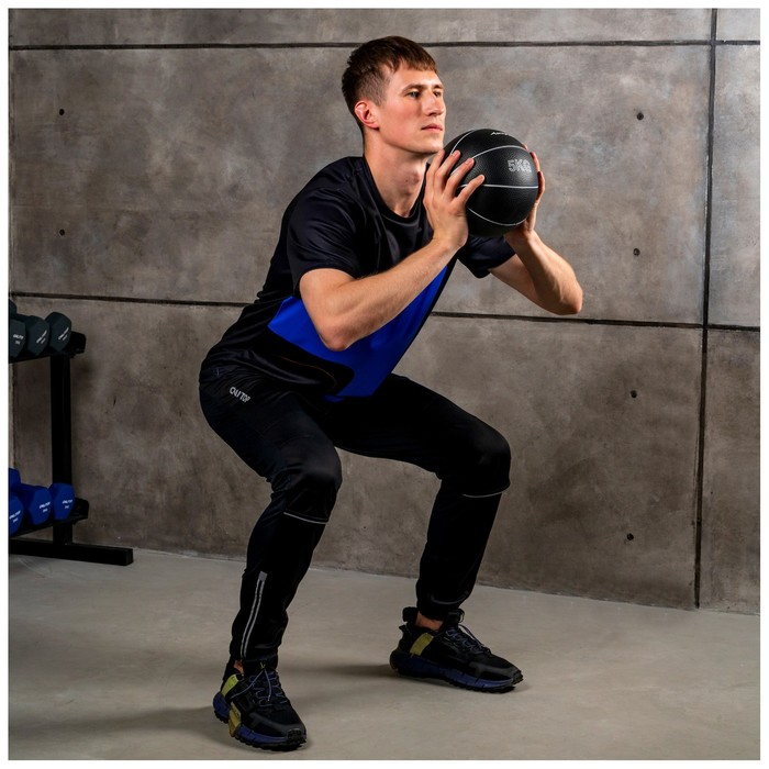 Медицинбол ONLYTOP, 5 кг, цвет чёрный Медицинбол ONLYTOP, 5 кг, цвет чёрный