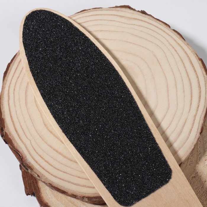 Тёрка для ног, наждачная, двусторонняя, 23,5 см, деревянная Тёрка для ног, наждачная, двусторонняя, 23,5 см, деревянная