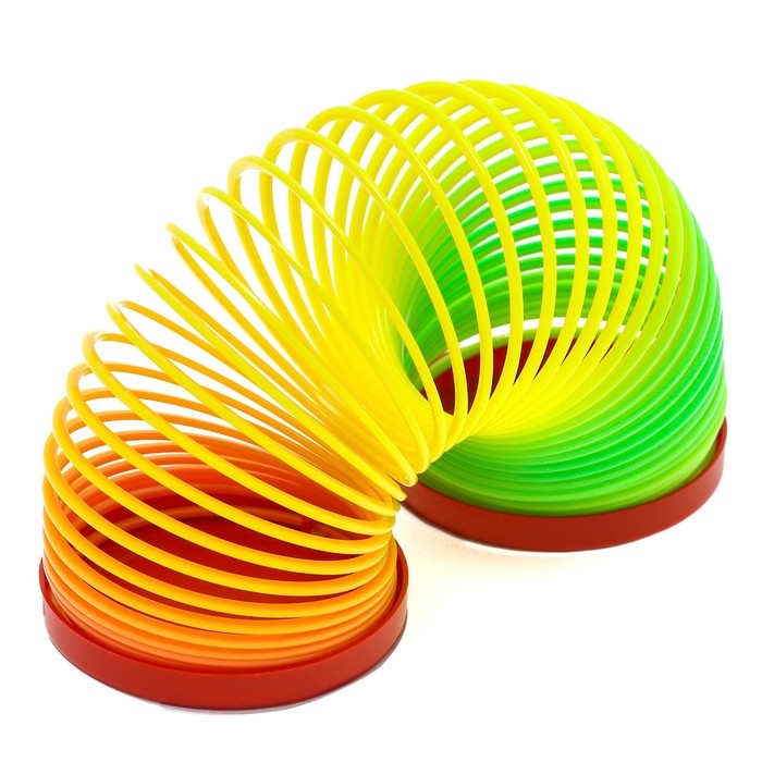 Новый год! Пружинка радуга «Змея удачи», цвета МИКС, d.-5см, новогодний подарок