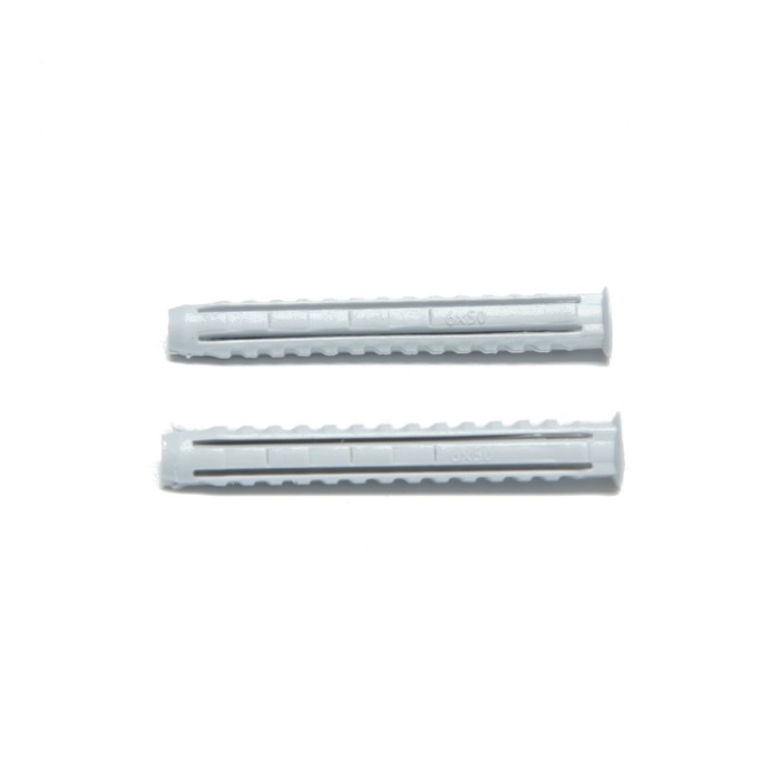 Дюбель ТУНДРА, тип N, распорный, нейлоновый, 6х50 мм, 50 шт