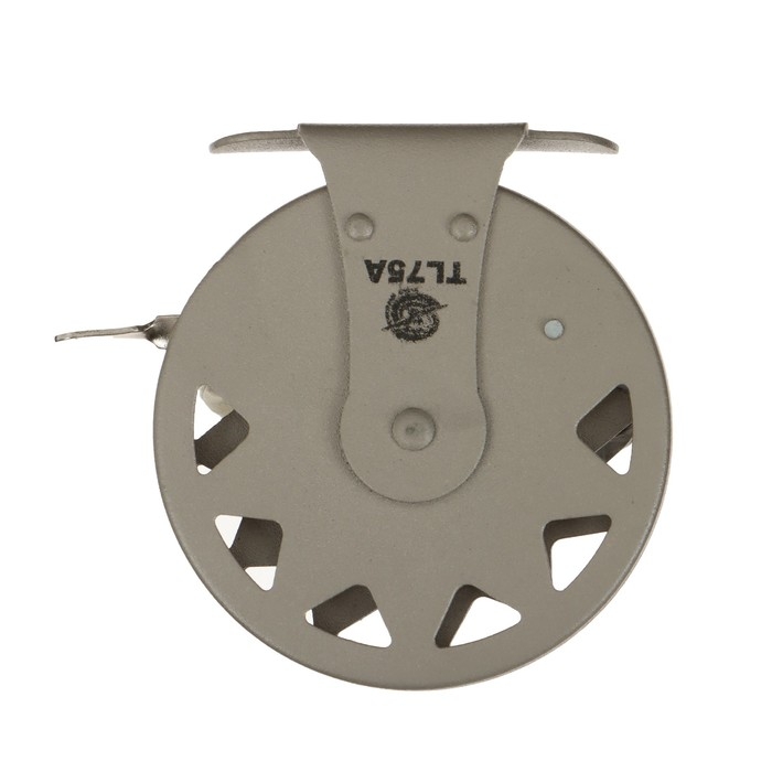 Катушка инерционная, металл, 2 подшипника, диаметр 7.5 см, цвет коричневый, TL75A