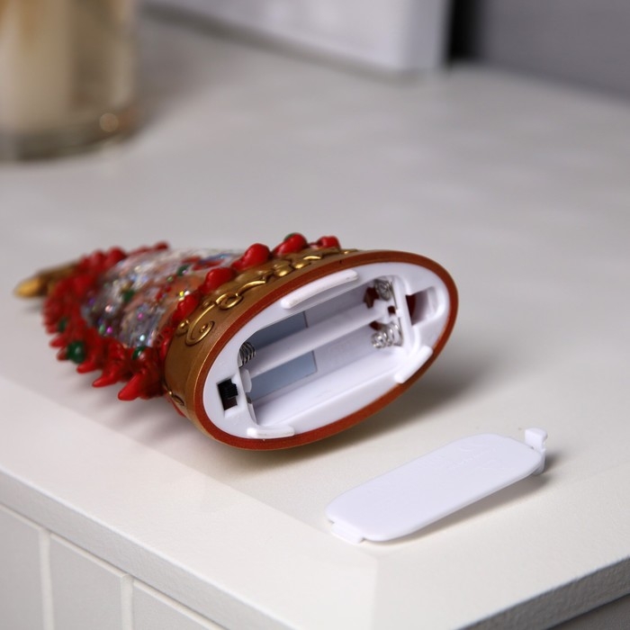 Светодиодная фигура «Дед Мороз на олене» 9 × 15 × 4 см, пластик, батарейки АААх2 (не в комплекте), свечение тёплое белое Светодиодная фигура «Дед Мороз на олене» 9 × 15 × 4 см, пластик, батарейки АААх2 (не в комплекте), свечение тёплое белое