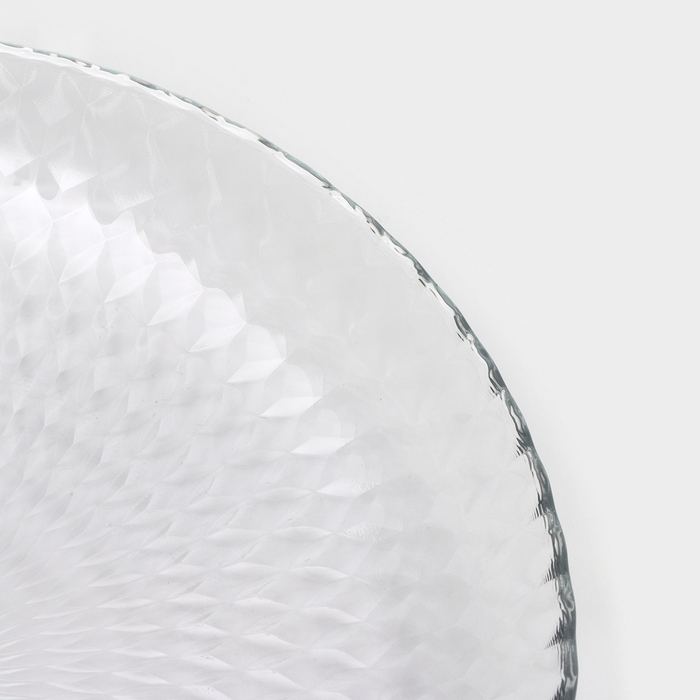 Тарелка десертная стеклянная «Идиллия», d=19 см