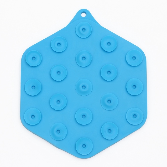 Коврик для лизания на присосках 18,5 х 15,5 см, синий Коврик для лизания на присосках 18,5 х 15,5 см, синий