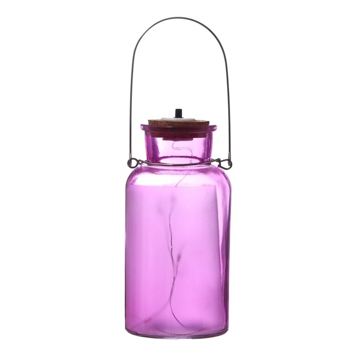 Ночник Ночник "Анде" LED от батареек розовый 8х8х16,5 см RISALUX