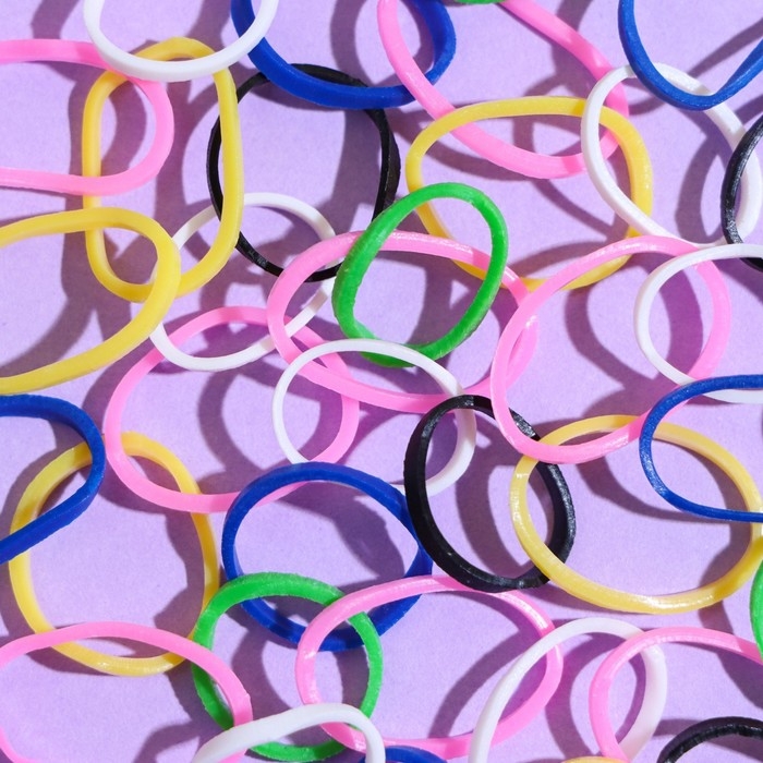 Резинки для животных, набор 100 шт, микс цветов Резинки для животных, набор 100 шт, микс цветов