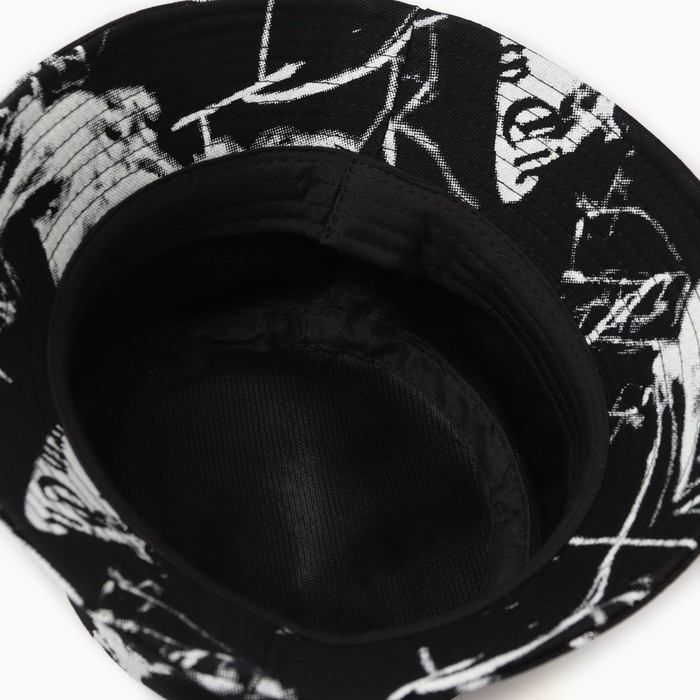 Панама детская MINAKU Панама детская MINAKU "Тай-Дай", цвет чёрный/белый, р-р 54