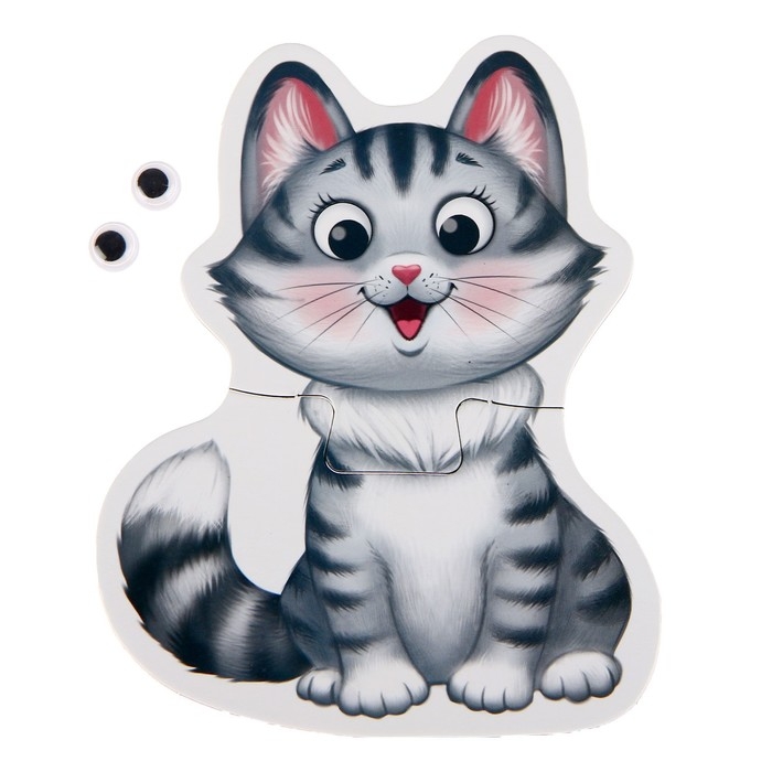 Макси-пазлы с глазками «Животные фермы», 4 пазла, 8 деталей Макси-пазлы с глазками «Животные фермы», 4 пазла, 8 деталей