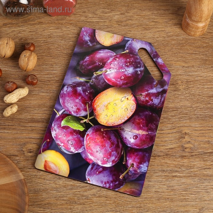 Доска разделочная  Доска разделочная "Сочная слива"  27х18 см