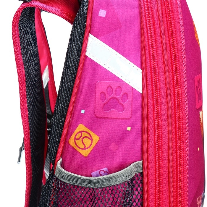 Рюкзак каркасный школьный 38 х 30 х 16 см, эргономичная спинка, Stavia Рюкзак каркасный школьный 38 х 30 х 16 см, эргономичная спинка, Stavia "Йорки", розовый