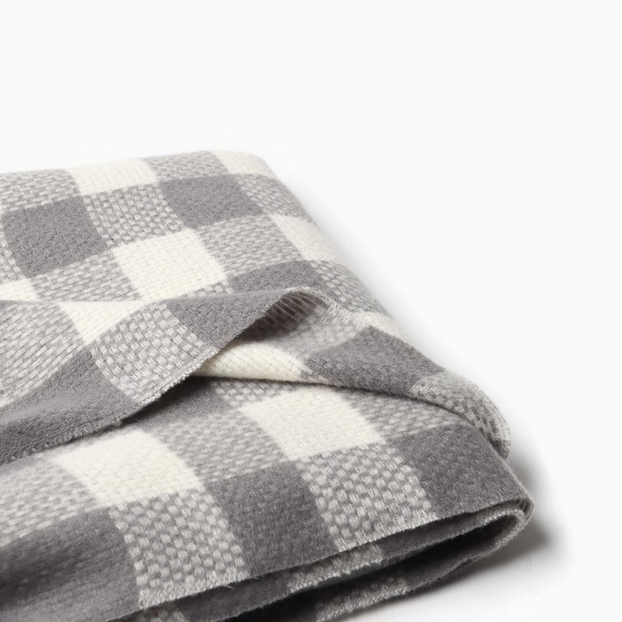 Платок женский, цвет серый, размер 100х100 см Платок женский, цвет серый, размер 100х100 см