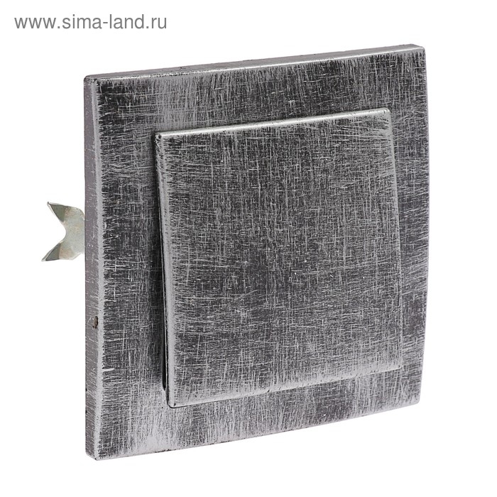 Выключатель  Выключатель "Элект" VS 16-131-ЧС, 6 А, 1 клавиша, скрытый, цвет черный под серебро