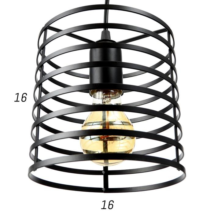 Светильник подвесной  Светильник подвесной "Цилиндр" 1x40Вт E27 16х16х116 см