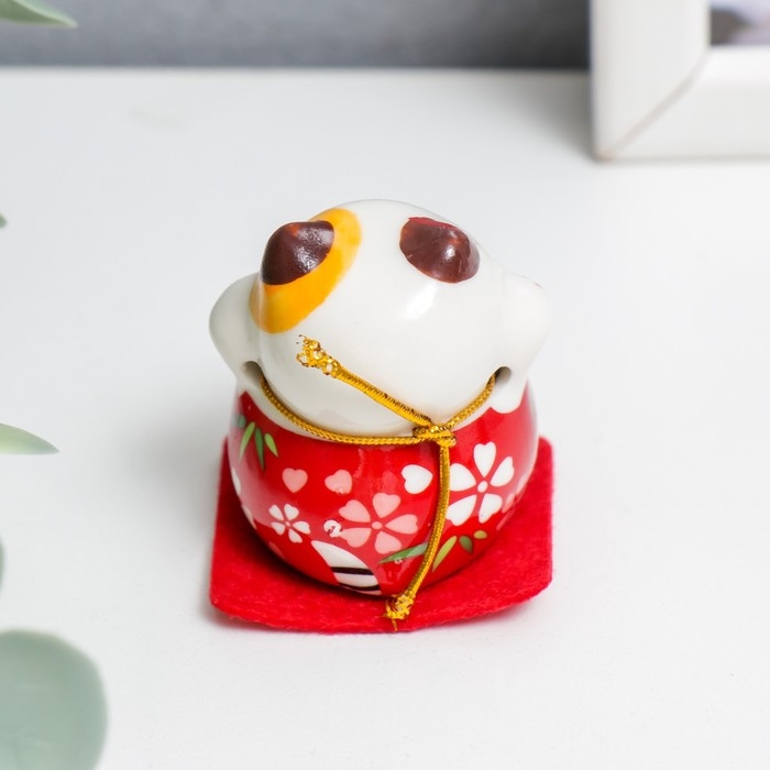 Сувенир керамика Сувенир керамика "Манэки-нэко в костюмчике" 4,5х3,6х4,6 см набор 5 шт