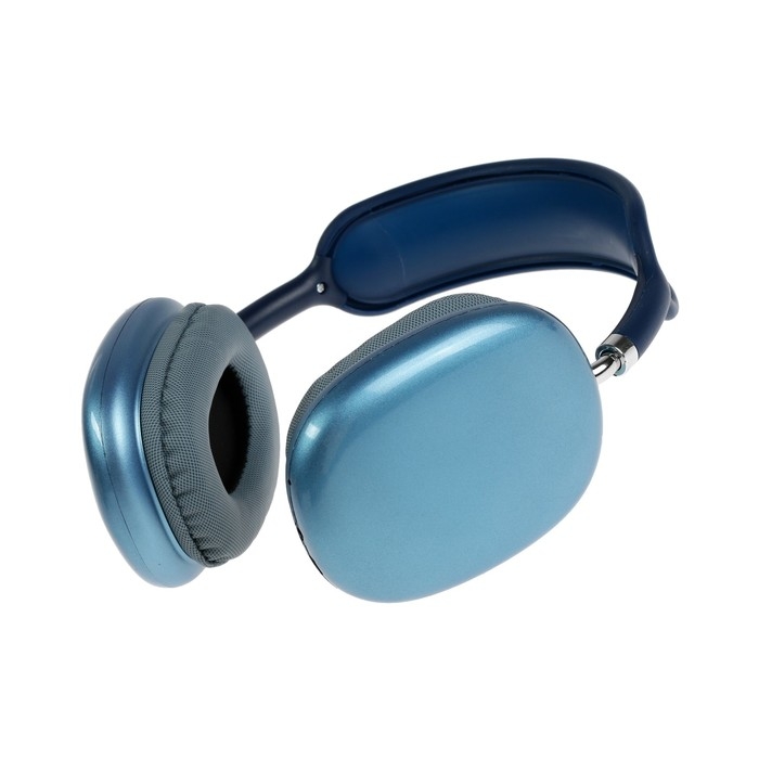 Наушники беспроводные P9, полноразмерные, BT 5.0, микрофон, Jack 3.5 мм, 150 мАч, синие Наушники беспроводные P9, полноразмерные, BT 5.0, микрофон, Jack 3.5 мм, 150 мАч, синие