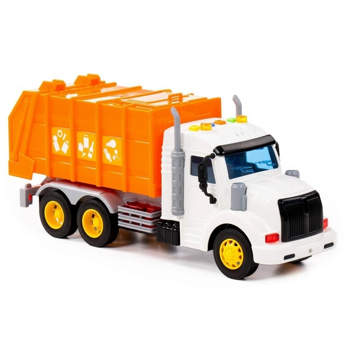 Автомобиль коммунальный «Профи» оранжевый, инерционный, со светом и звуком Автомобиль коммунальный «Профи» оранжевый, инерционный, со светом и звуком