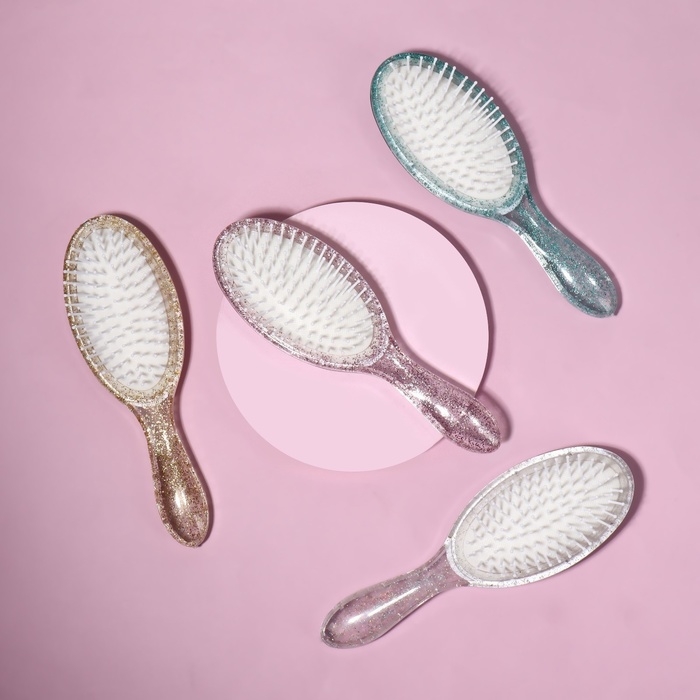 Расчёска массажная, 6,5 × 21,5 см, цвет МИКС Расчёска массажная, 6,5 × 21,5 см, цвет МИКС