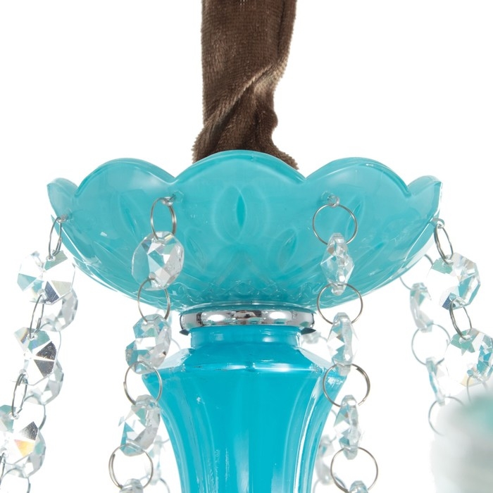 Люстра Люстра "Мария" 8хЕ14 25Вт лазурный 72х72х60-90 см BayerLux