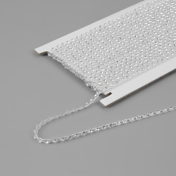 Стразы на нитях, 3 мм, 9 ± 1 м, цвет прозрачный Стразы на нитях, 3 мм, 9 ± 1 м, цвет прозрачный