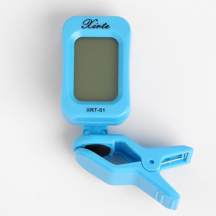 Тюнер для настройки гитары Music Life, прищепка, голубой Тюнер для настройки гитары Music Life, прищепка, голубой