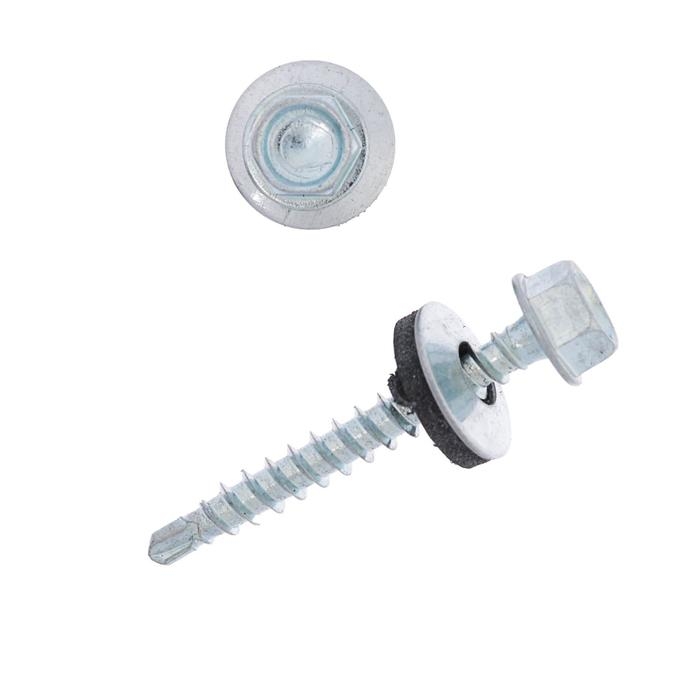 Саморезы кровельные с шайб., с рез.прокл., 4.8х38, 200 шт. Саморезы кровельные с шайб., с рез.прокл., 4.8х38, 200 шт.