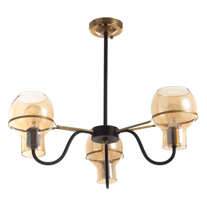 Люстра  Люстра "Кэган" 3хE27 40Вт черный 68х68х46,5 см BayerLux