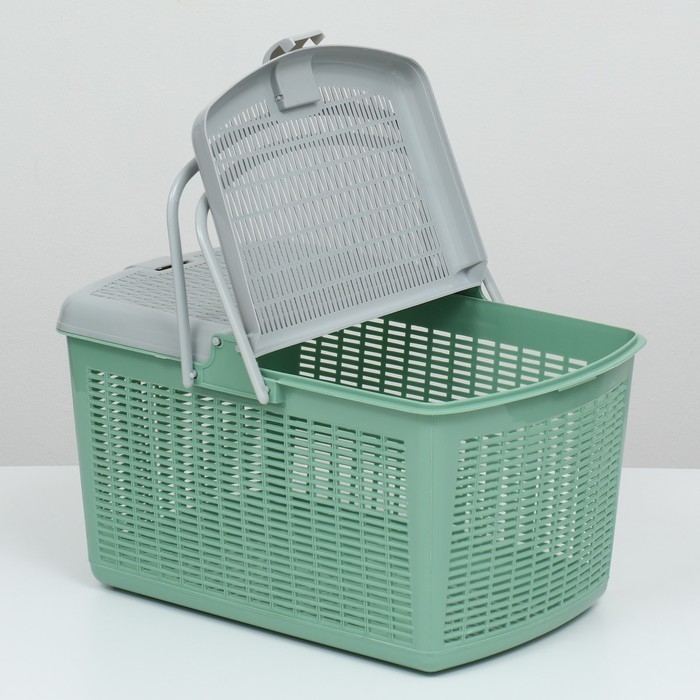 Корзина 47х36х27,5 см, оливковый Корзина 47х36х27,5 см, оливковый