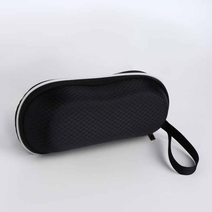 Футляр для очков на молнии, длина 17 см, цвет чёрный Футляр для очков на молнии, длина 17 см, цвет чёрный