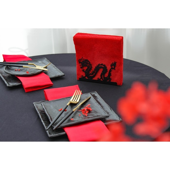 Салфетница Magistro «Дракон», 14×4×9 см, цвет чёрный Салфетница Magistro «Дракон», 14×4×9 см, цвет чёрный