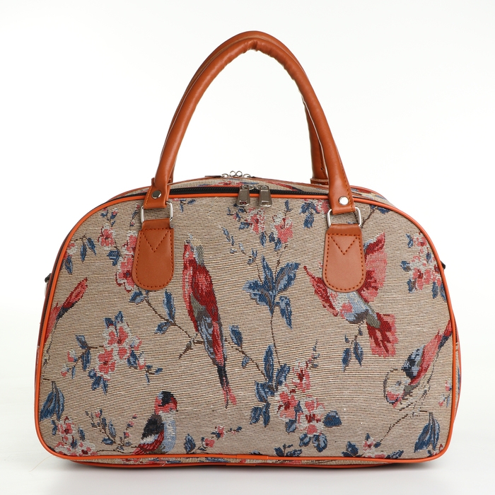 Сумка дорожная женская, 2 отдела на молниях, длинный ремень, цвет разноцветный Сумка дорожная женская, 2 отдела на молниях, длинный ремень, цвет разноцветный