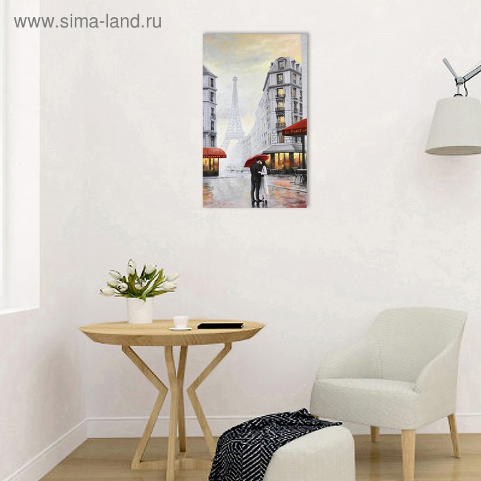 Картина-холст на подрамнике Картина-холст на подрамнике "Под зонтом" 60х100 см