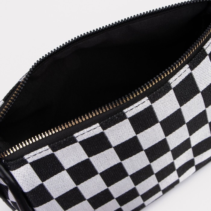 Сумка-кросс-боди на молнии, цвет серый/чёрный Сумка-кросс-боди на молнии, цвет серый/чёрный